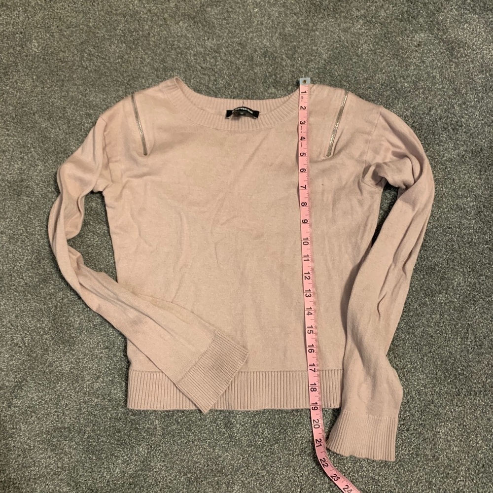 Light Pink Express long sleeve sweater
